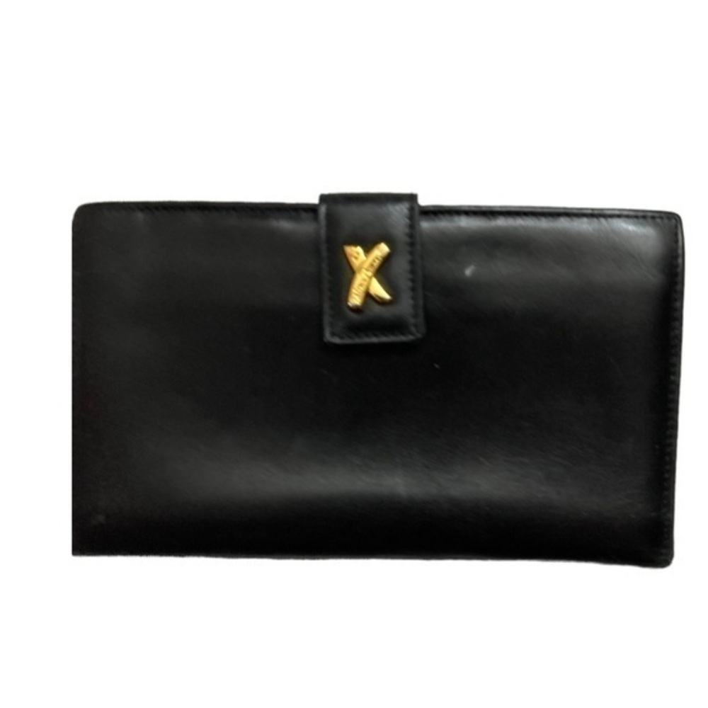 Paloma Picasso black leather wallet